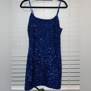 BP Sparkling Navy Sequin Mini Dress
